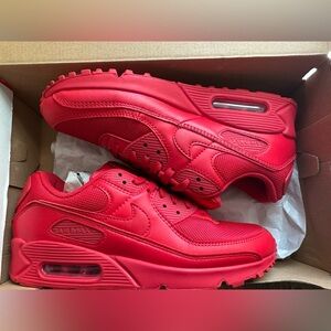 Red Air Max 90 - Size 8M/8.5W